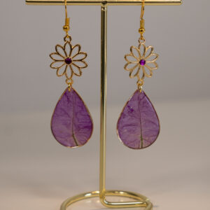 Pendientes flor y buganvilla