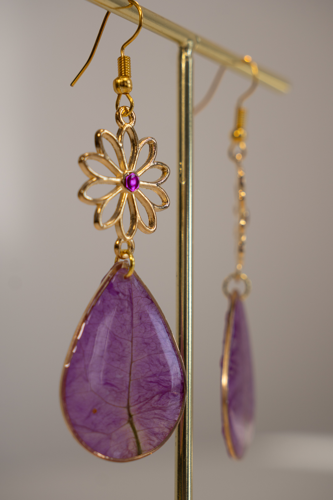 Pendientes flor y buganvilla - Imagen 5