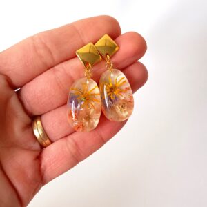 Pendientes flores amarillas