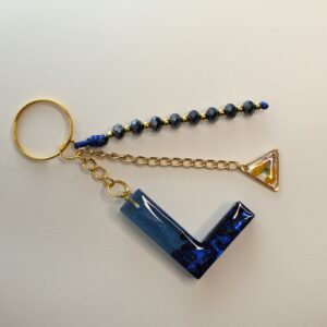 Llavero letra L azul