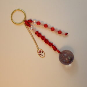 Llavero rojo esfera